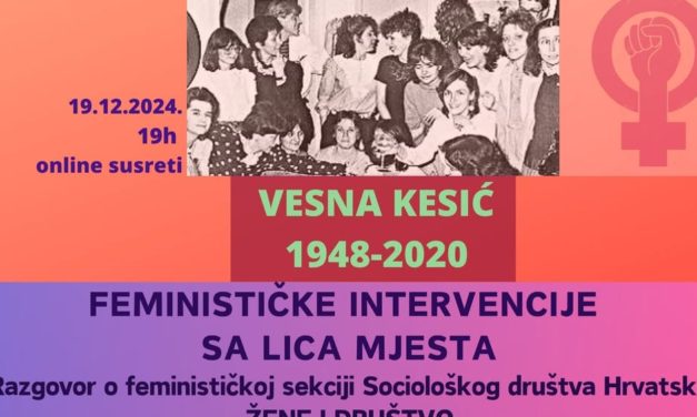 Razgovor o djelovanju vesne kesić u Sekciji žene i društvo